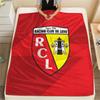 RC Lens Printed Flannel Blanket, soft throw for bedroom sofa, washable,soccer fan merchandise, great gift.