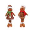 Christmas Gingerbread Man Ornaments Standing Toys Gingerbread Man Doll for Porch Indoor Yard Outdoor Couples11:38bedding