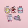 Alloy Brooch Personalized In Fun Cartoon Candy Bottle Design For Stylish Wear