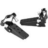 Mini Bike Foot Rest, Stylish Black Folding Motorcycle Foot Pegs Simple Clamp On Foot Pegs Foot Rest Pedals