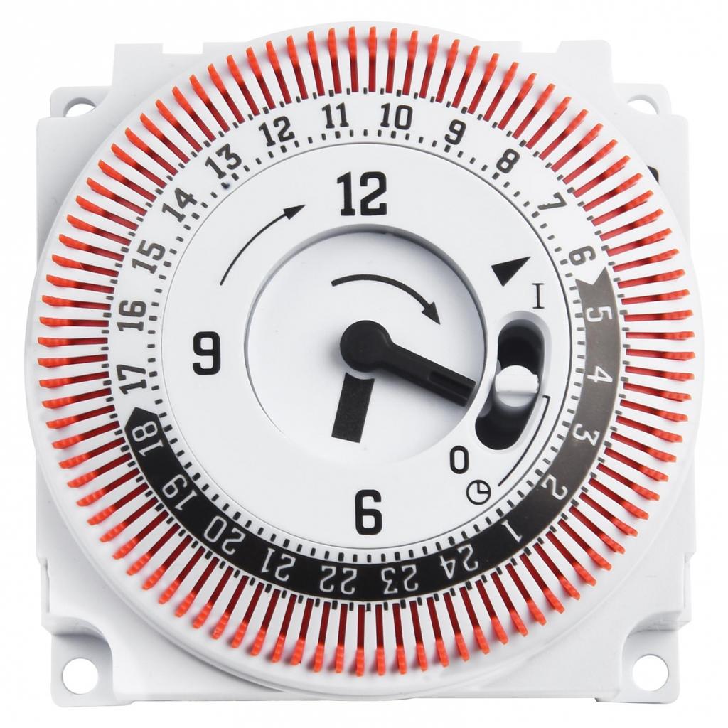 Mechanical 24 Hours Timer Switch Industrial Timing Device Panel Switch Protect