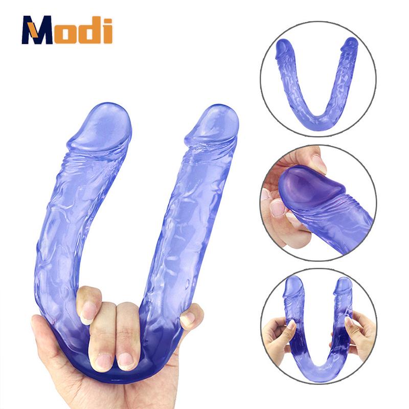 MoDi Double Head Dildo Long Double Ended Dildo Flexible Big Penis for Women Masturbator Sex Toys for Lesbian Gay