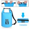 Pvc Outdoor Waterproof Storage Dry Bag 2L/5L/20L For Canoe Kayak Rafting Swimming Boating Fishing - Travel Kit Sack Backpack