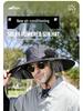 Men's Outdoor Wide Brim Sun Hat with UV Protection for Fishing