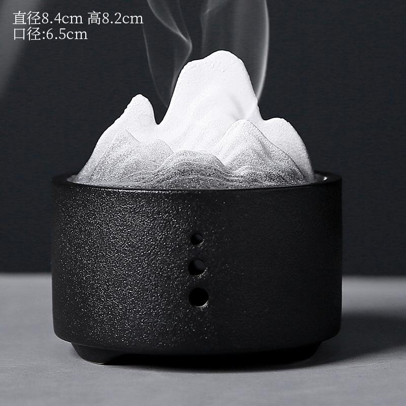Zen Tea Table Incense Burner Ceramic with Lid for All Incense Types Japanese Style Ash Catcher Bowl Multifunctional Home Decor