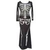 Premium Quality Plus Halloween Midnight Horror Vampire Skeleton Costume Fancy Dress Outfit