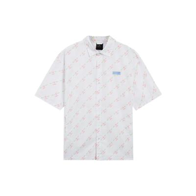 Li Ning Wade Series Letter Print Casual Shirt Men Shirts White ASHS429-2