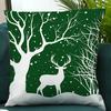 Merry Christmas and New Year decoration Pillowcase Winter Snowflake Reindeer pillow cover Sofa cushion suite home decoration