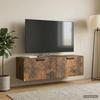 Wall Mounted TV Cabinet Smoked Oak 98 x 31 x 30 cm