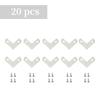 1 Set L Shaped Iron Corner Protectors 26mm/50mm Flat Fixing Mending Repair Plates Brackets for Table Jewelry Box Wooden Case