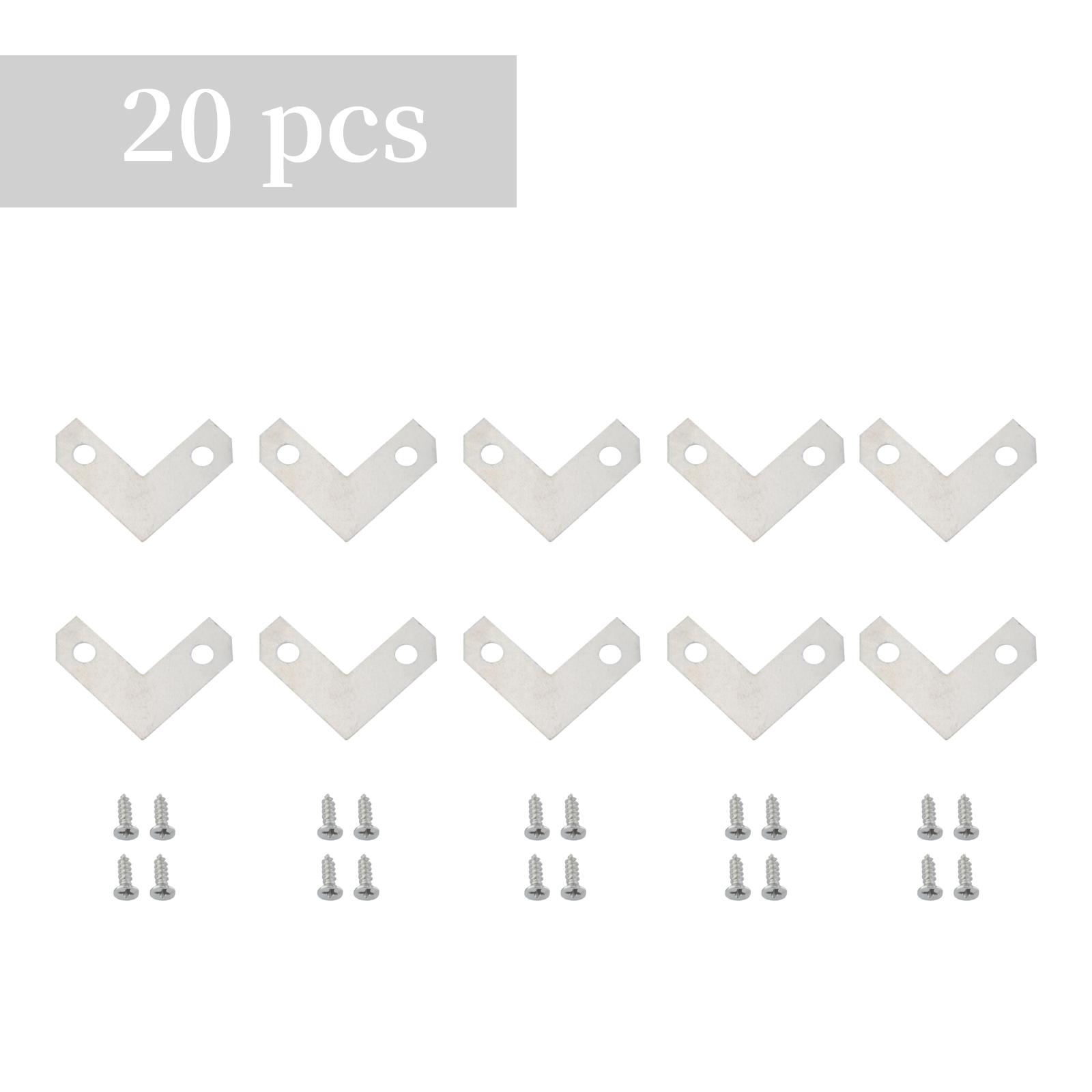 

1 комплект L-образных железных уголков 26 мм/50 мм, плоские крепежные пластины для ремонта, кронштейны для шкатулки для украшений, деревянный ящик