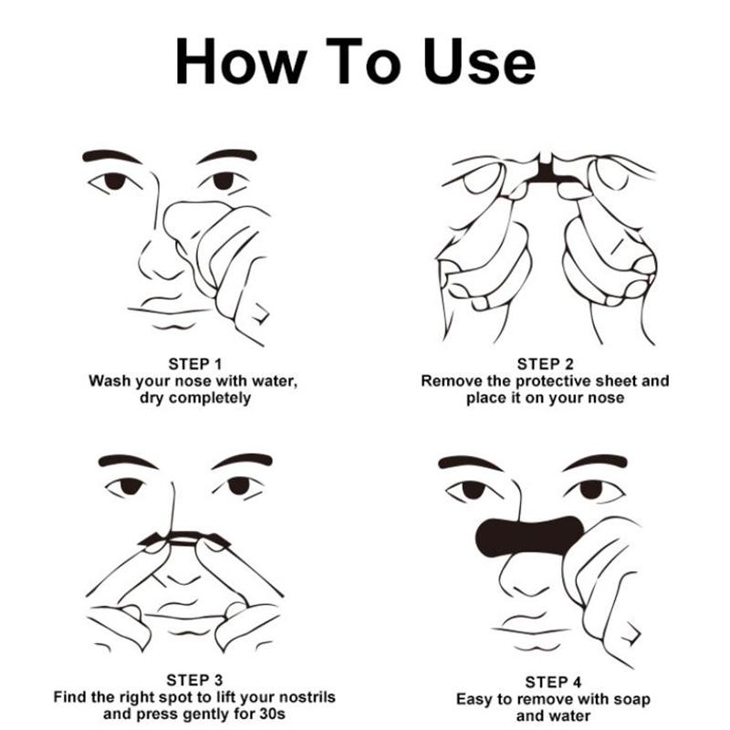 30 Bant Nefes Burun Bantları Malzeme Güvenliği Sağlık Burun Deliklerini Genişleterek Burun Tıkanıklığını Giderir Uyku Sorunlarını Çözer Nazik