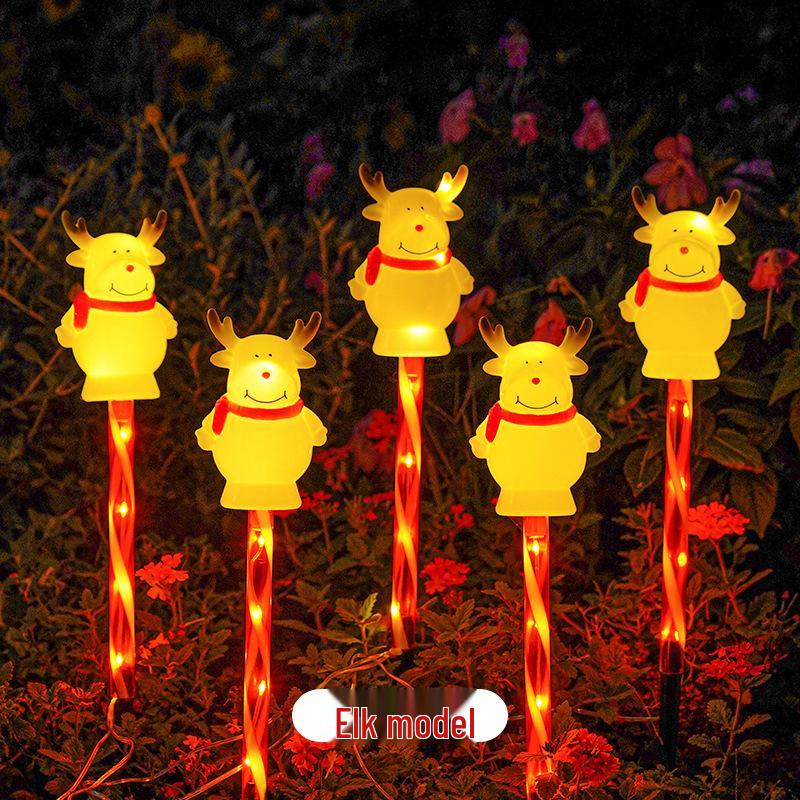 Solar-Powered Outdoor Christmas Snowman String Lights - Waterproof Festive Patio Decor
