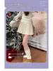 Influencer-Style High-Waist Pleated A-Line Skirt with Sweet Bow Tie for Women - Autumn/Winter