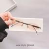 Oval Shape Rimless Sunglasses For Women Korean Stylish Anti-Glare Women Sun Glasses High Quality Men Sunglasses