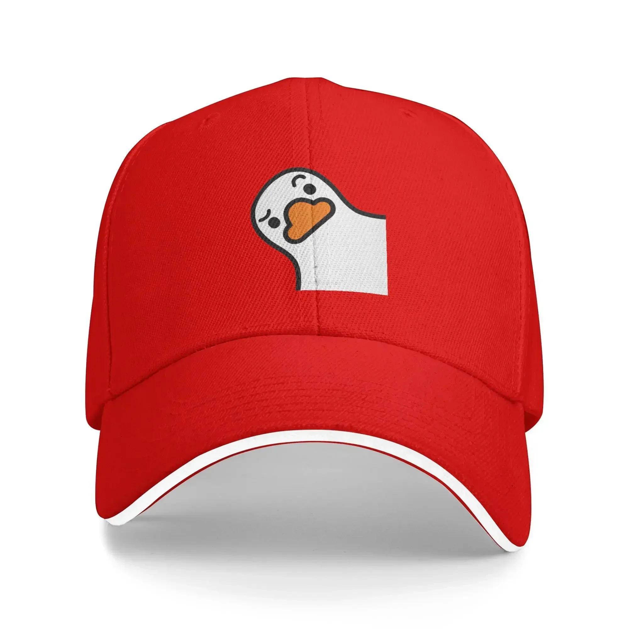 

Summer Casual Baseball Cap White Goose Hey Bro Outdoor Gym Trucker Hat For Unisex Adult Sun Street Style Snapback Cap One Size