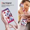 Handmade PU Leather Flip Case for Samsung Galaxy A25 (SM-A256E/A256B)- Anti-Slip Shockproof Cover with Wrist Strap & Heart/Rose Cat Designs