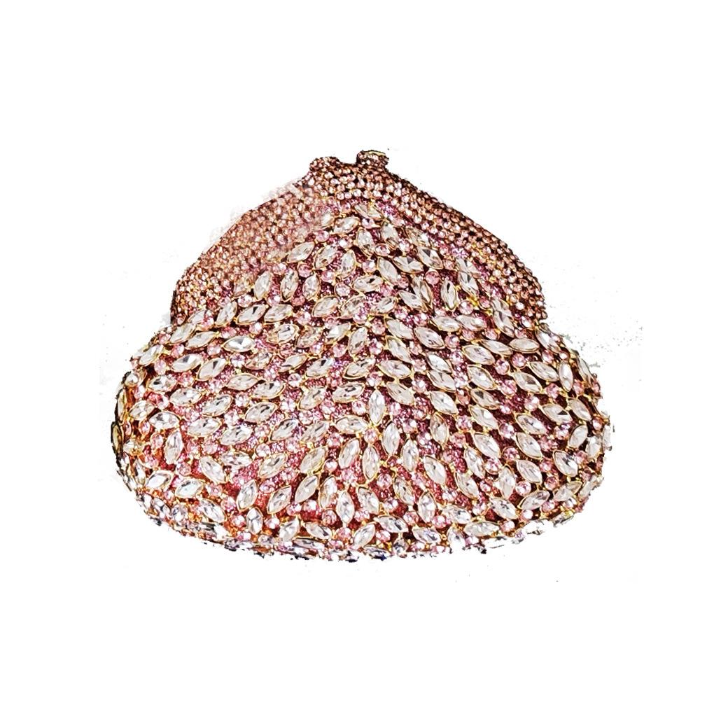 Rhinestone Evening Bag Gold/Red/Champagne Diamond Wedding Bridal Clutches Crystal Hard Metal Purses And Handbags Formal Party