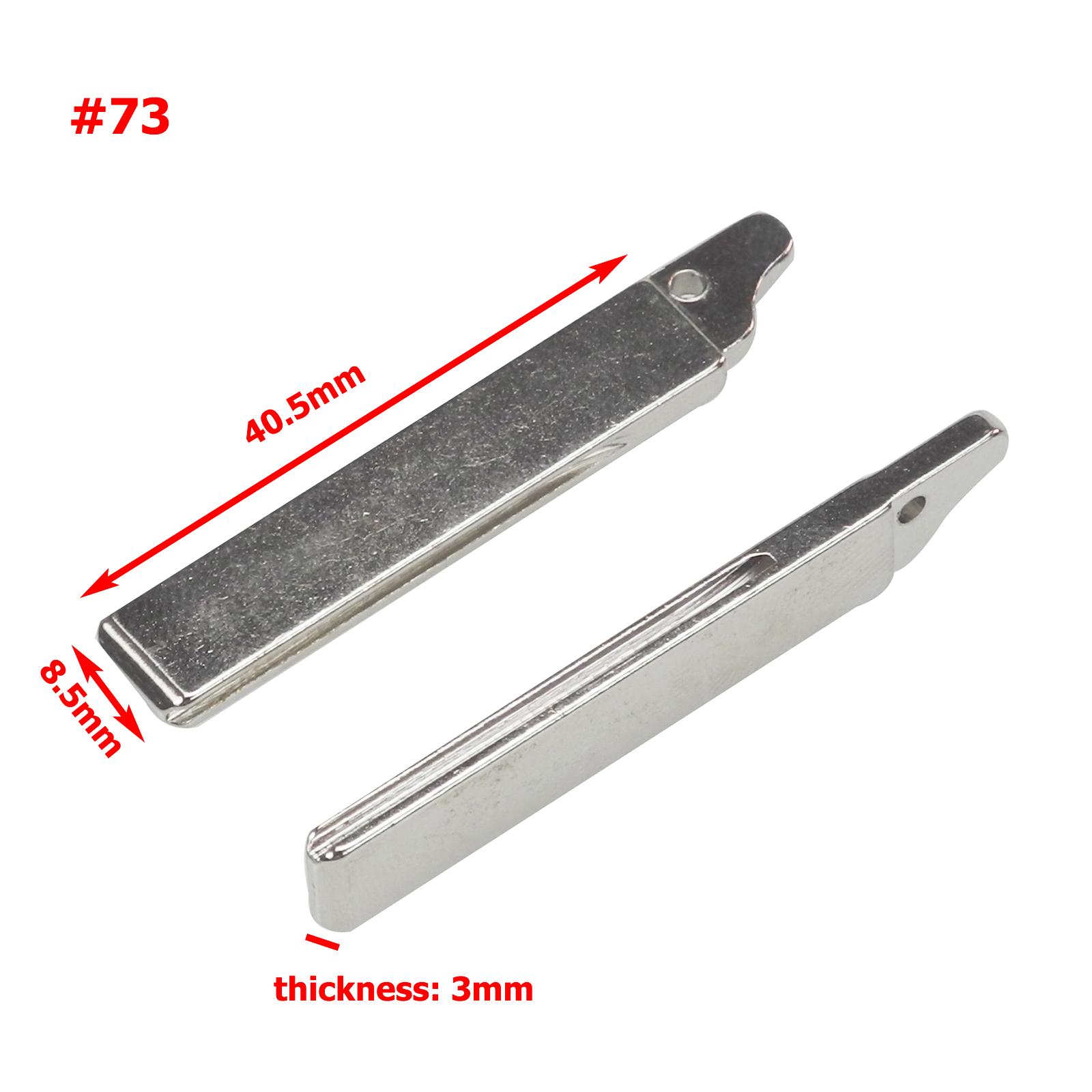 

jingyuqin 10p #53 #54 #58 #72 #73 #152 #153 Заготовка лезвия дистанционного ключа для Lada для Renault Megan Dacia Clio Duster VAC102 VA2 HU83 горячий розовый