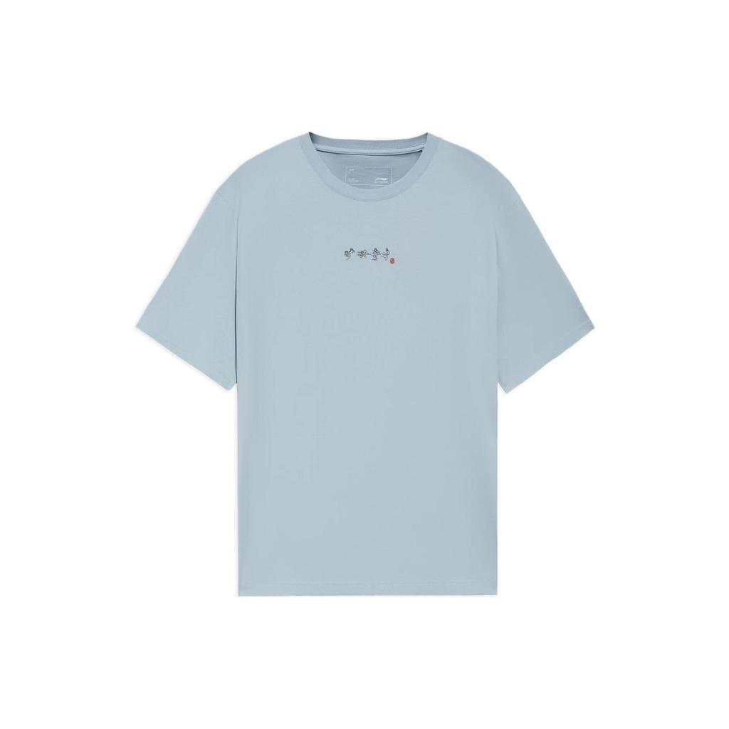 Li Ning Sports Life Collection T Shirt Men's Blue AHSS371-6