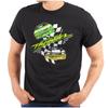 Cool Days of Thunder Nineties Retro Racecars Mens Casual Crewneck T Shirts Tees