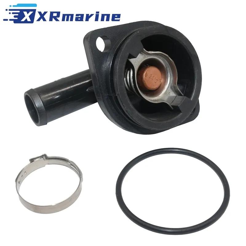 Thermostat Kit 144 ° F / 62 ° C For Mercury Marine 135 150 175 200 225 250 275 300 350 400 Verado 4-Stroke 4/6 CYL 8M0174561