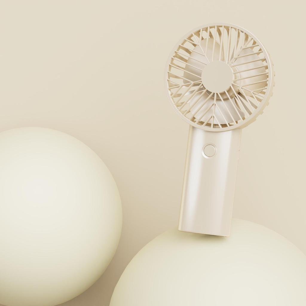 Tragbarer Mini-USB-Wiederaufladbarer Tischventilator mit Digitalanzeige
