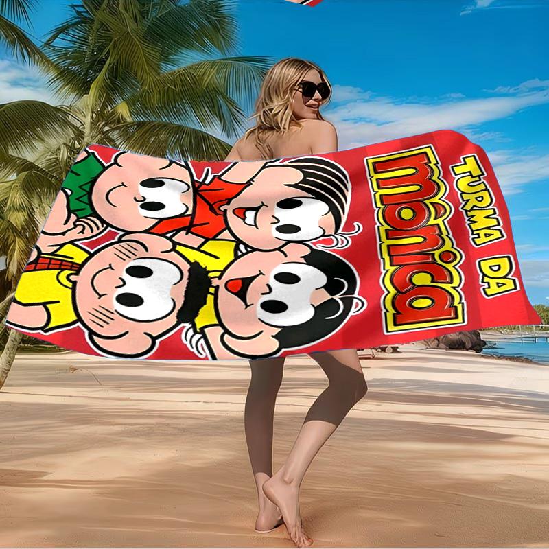 Monica's Adventures In Colorful Land Beach Towel Microfiber Beach Towel,Lightweight and Quick-Dry,for Summer Travel,Swimming Pool Fan Birthday Gift