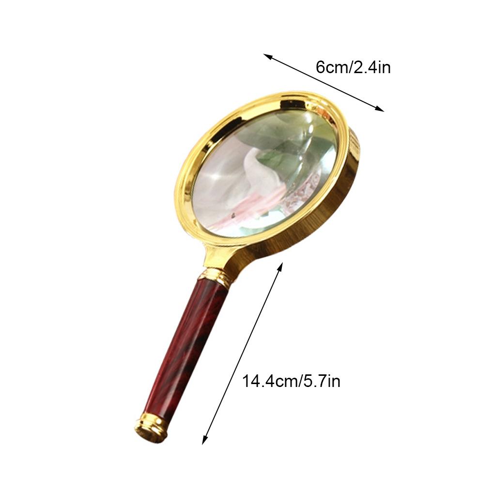 10x Reading Magnifiers Useful Premium Glass Material Portable Loupe Multi-functional Easy To Use Simple Watching Tool Jewelry