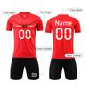Custom Soccer Jersey Set Personalized Team Uniform with Number Quick Dry Shirt Shorts for Men Women Kids