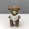 Creative Resin Animal Figurine Toilet Seat Cow Statue Sculpture Decorative Accent For Bathroom Counter top Display