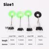 Olive Black Space Beans - Long Cylindrical Head Fishing Tackle Accessories