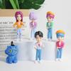 Q Version K-pop Figure 6Pcs/Set In Stock Saja Boys Creative Sculptures Desk Ornaments for Office Decoration Christmas Gift