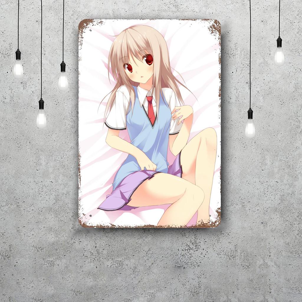 Sakurasou no Pet na Kanojo cartoon Decor Poster Tin Sign Metal Sign Decorative Plaque for Pub Bar Man Cave Club Wall Decoration