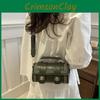 Trendy Retro Shoulder Bag For Women 2024 New Stylish Pu Leather Square Handbag