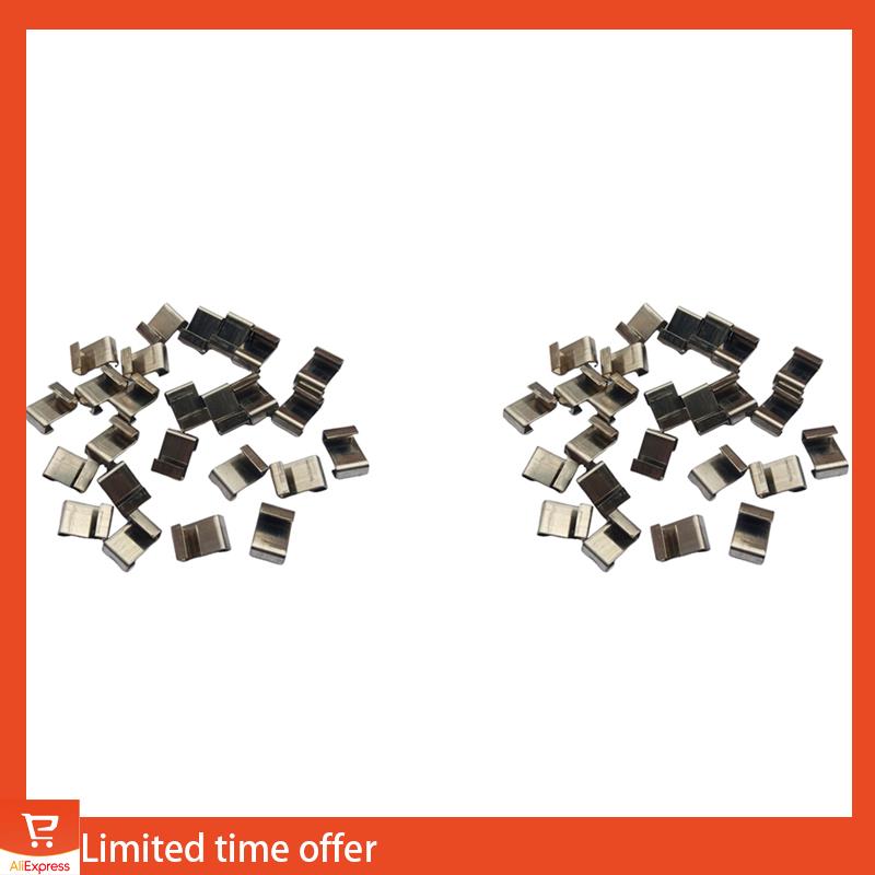 Fresh 50Pcs Stainless Steel Z-Lap Type Greenhouse Glazing Clips Garden Supplies Clips