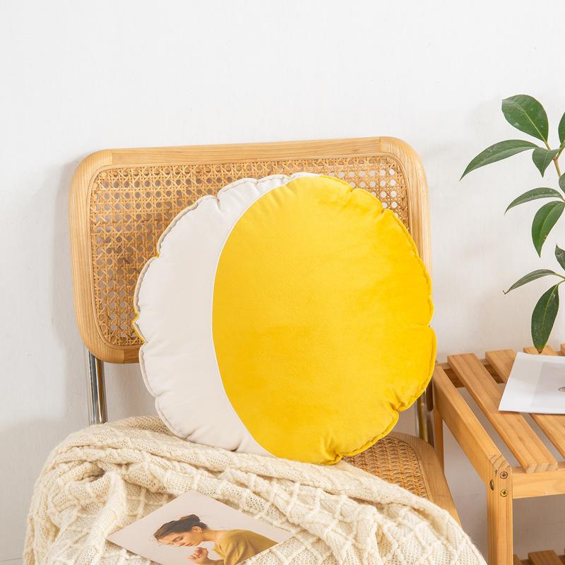 40cm Simple Round Velvet Cushion Cover Small Fresh Velvet Sofa Cushion Covers Tatami Homestay Decor Pouf Siesta Pillow Case