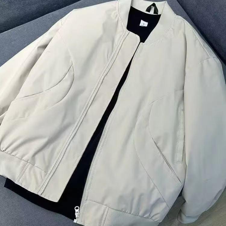 

Men s Autumn Baseball Short Flight Jacket - Versatile and Trendy Outerwear L