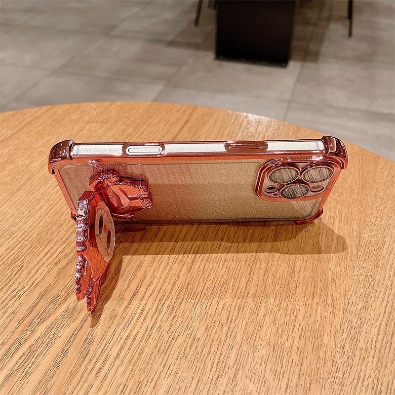 Labubu Spiegel Cartoon Handyhalter Niedlicher Smartphone Ständer Halterung Für Iphone Für Samsung Huawei Xiaomi Für Mädchen Dame