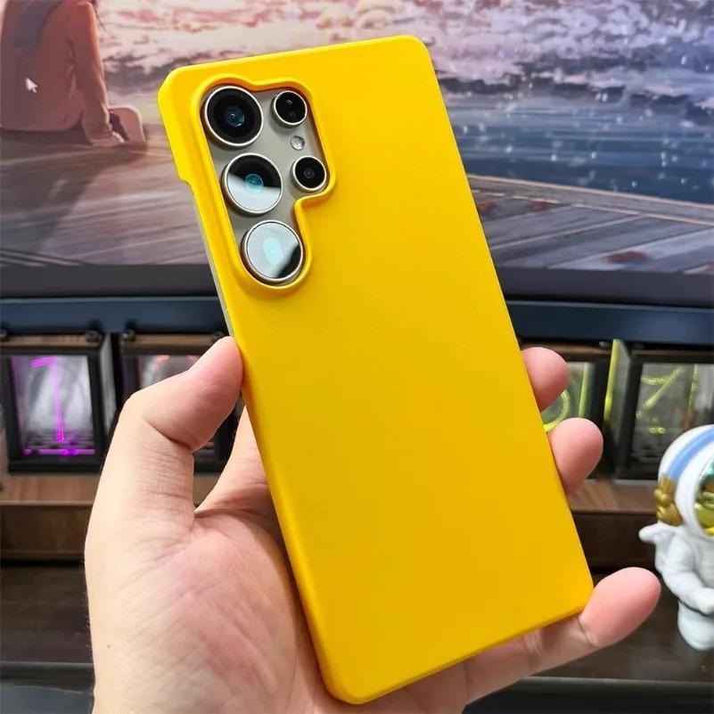 Ultra Slim Matte PC Frameless Case for Samsung Galaxy S26 S25 Ultra S24 S23 Plus S22 FE A55 A56 A37 A16 Borderless Hard Cover