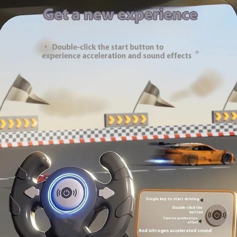 Kleinkind Simuliertes Fahren Rennwagen Spiel Lenkräder Spielzeug Interaktiv Pädagogisches Lernspielzeug für Jungen 4-6