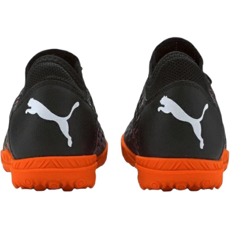 Puma Future 6.4 TT Turf Jr Black Shocking Orange Kids Sneakers White 106209-01