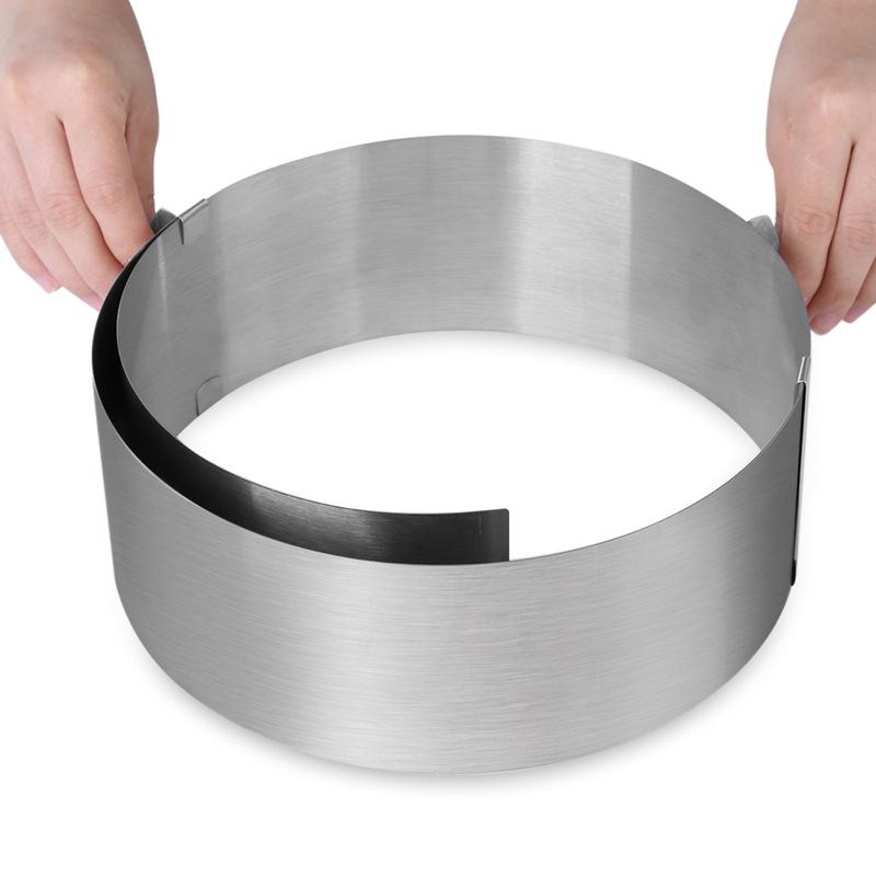 Adjustable Mousse Ring Round Mould Mousse Cake Edge Collar Film Kitchen Accessory DIY Baking Tools Cakes Dessert Decoration GYH