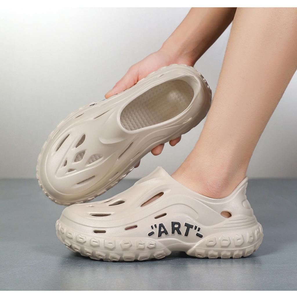 Sandali Estivi da Uomo, Leggeri, Traspiranti e Inodori, con Piedi Perforati, Puntali e Scarpe da Spiaggia
