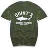 Quints Shark Jaws Inspired Unisexs T Shirt Stephen Spielberg Amity Island Unisexs Top Tees