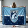 Cardiff Rugby Print Flannel Blanket High Quality Warm Comfortable Cover for All Seasons Perfect for Gifts Home Decor