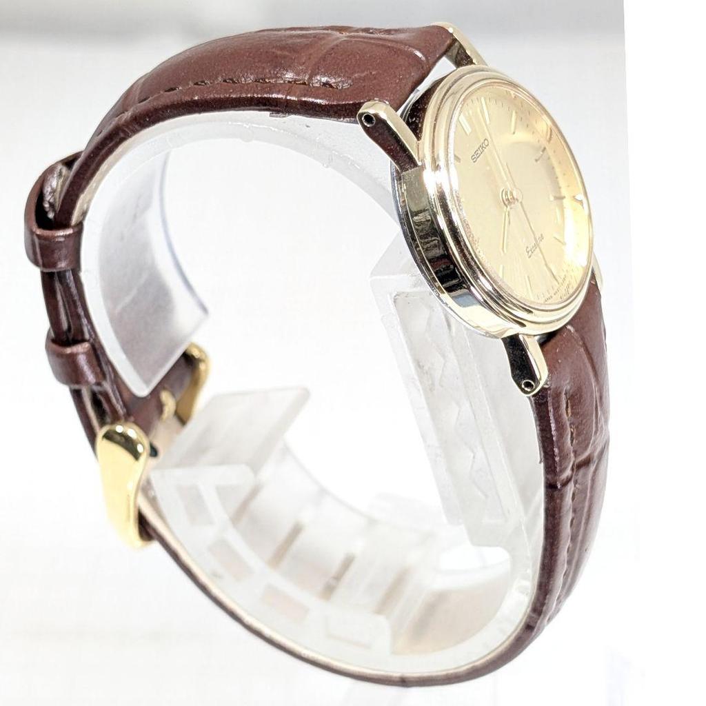 [USED] SEIKO EXCELINE Women's Watch E-06 (Battery Strap Replaced, Working)