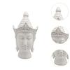 Buddha Head Statue Ornament Craft Decoration for Farmhouse Bookshelf Desktop