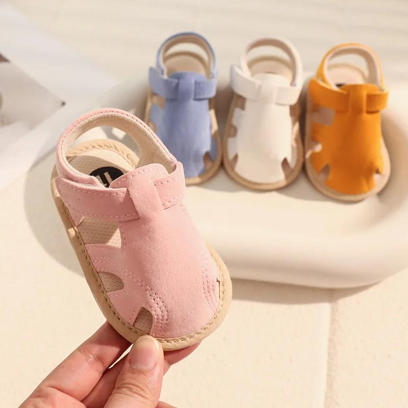 Children Clothing Yulin-001 Boys Baby Sandals Toddler First Walkers Newborn Girl Indoor Soft Sole Infant Sandals Summer Beach Baby Shoes Cm