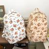 Large Capacity Lightweight Backpack Cartoon Capybara School Bag Student Schoolbag  Adjustable Straps Backpack Gifts